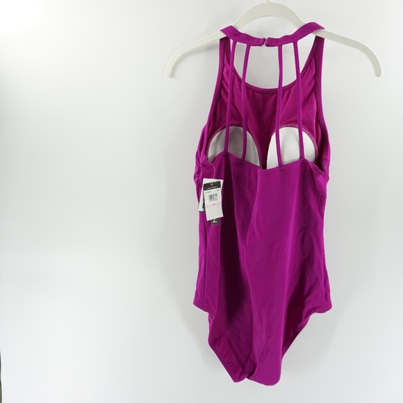 NWT Jantzen Magenta Strappy One piece Swimwuit 10 - Picture 6 of 7